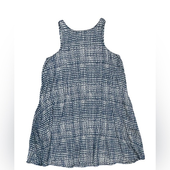 NWT Saks Fifth Avenue Flouncy Sleeveless Sun Dress Blue with White Dots - Picture 4 of 12
